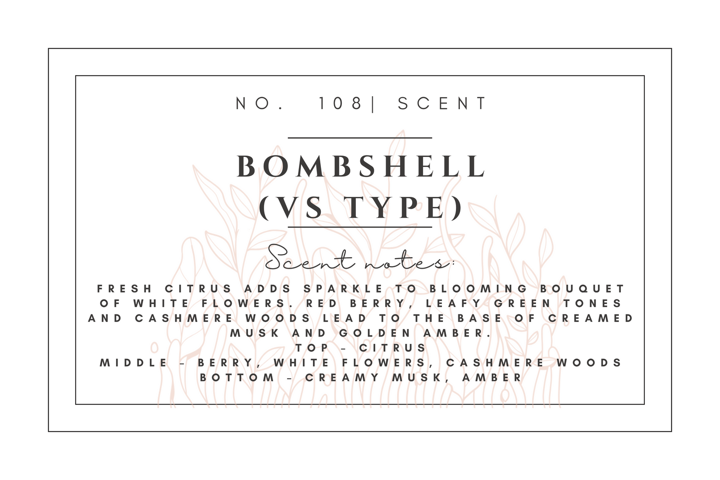 #108 Bombshell(VS type)  premium scented beads
