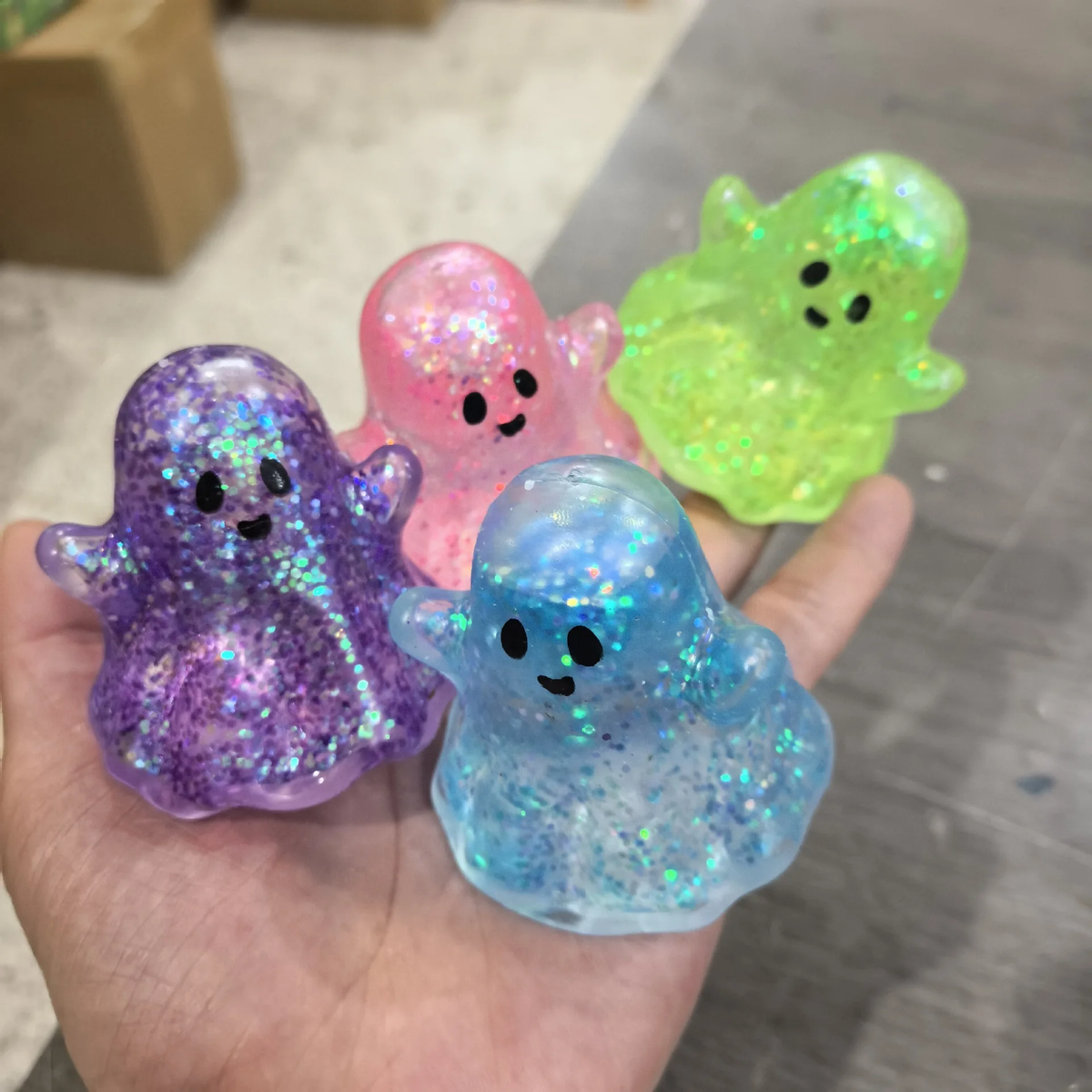 Halloween Ghost Maltose Squishy Pre-order: ARRIVES around SEPTEMBER 15TH: Fun booth fillers: Sensory toys