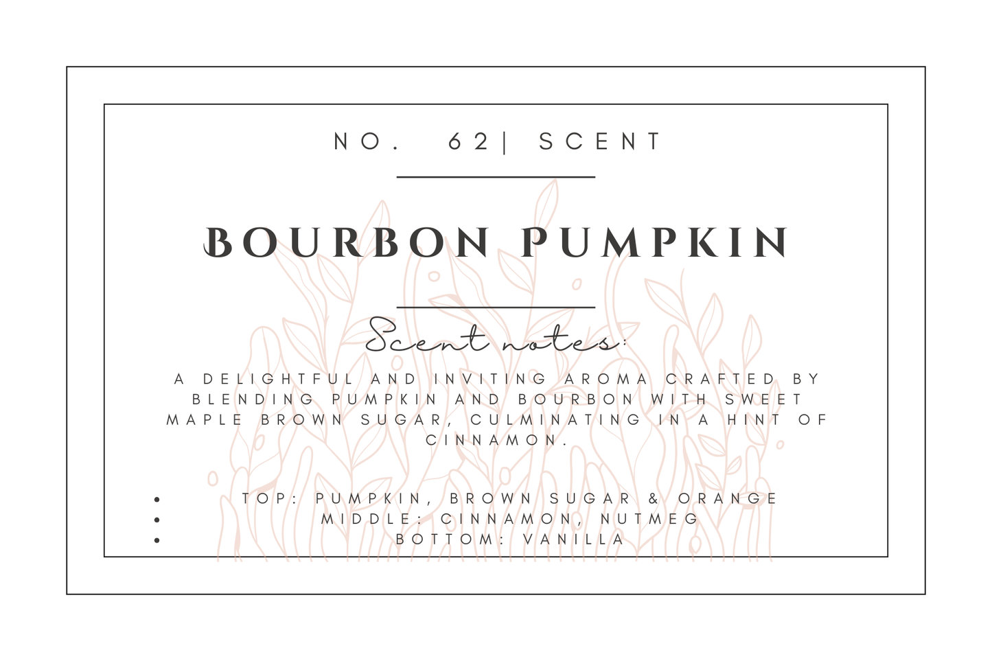 #62- Bourbon Pumpkin Pre-scented beads