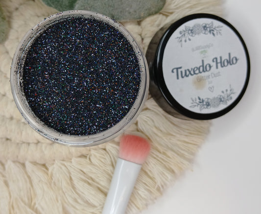 Tuxedo Holo glitter dust - holographic shimmer - 1/128 (.2mm)