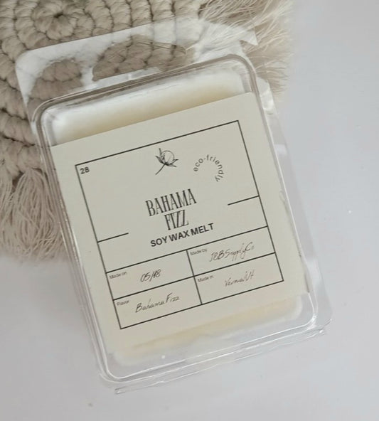 Bahama Fizz Scented 2.5oz Soy Wax Melt Bar- *wholesale available, read description*