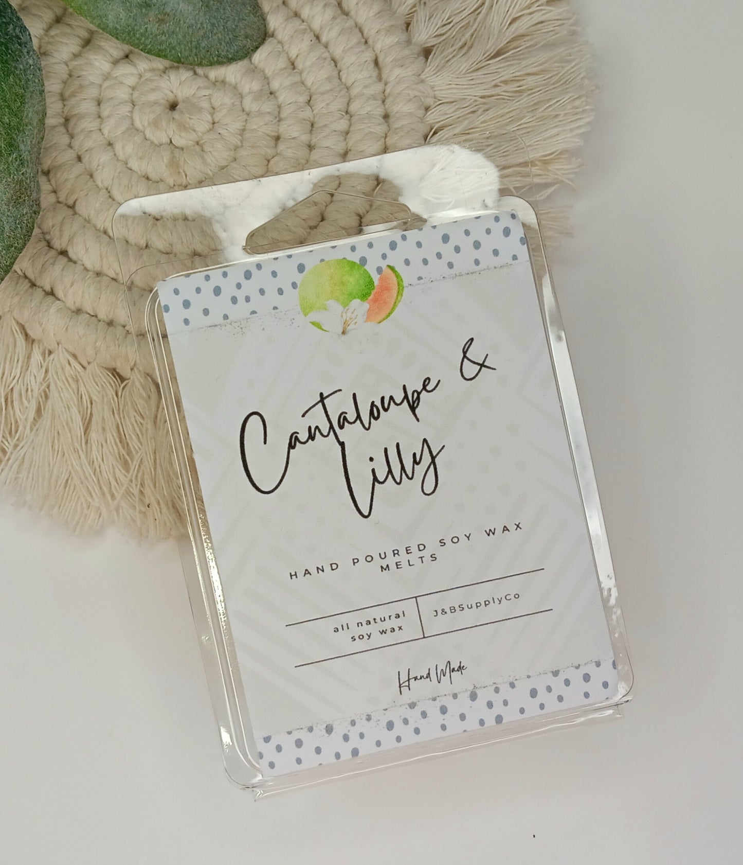 Cantaloupe & Lilly Scented 2.5oz Soy Wax Melt Bar **wholesale available, read description**