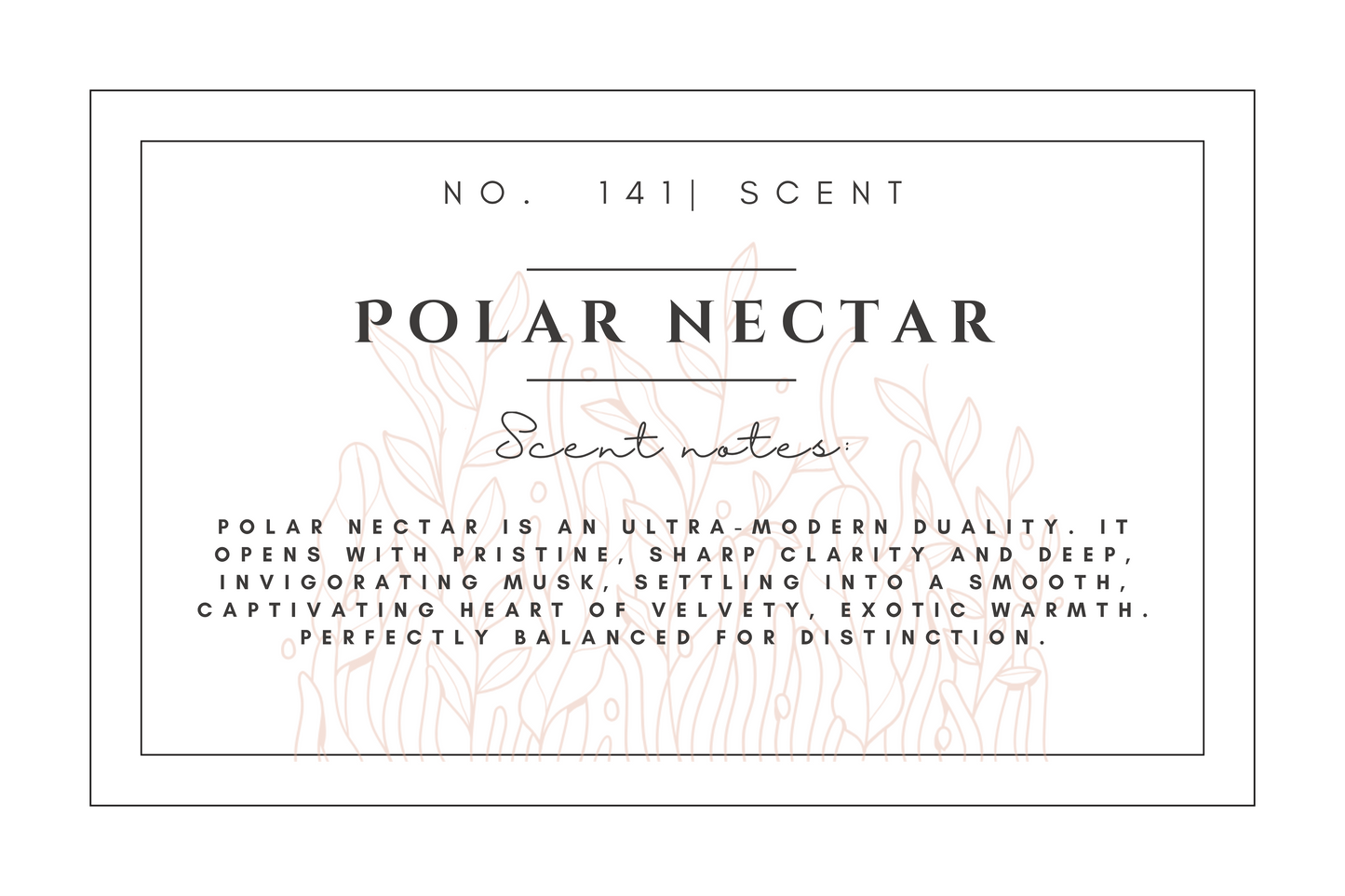 #141 J&B EXCLUSIVE Polar Nectar premium scented beads