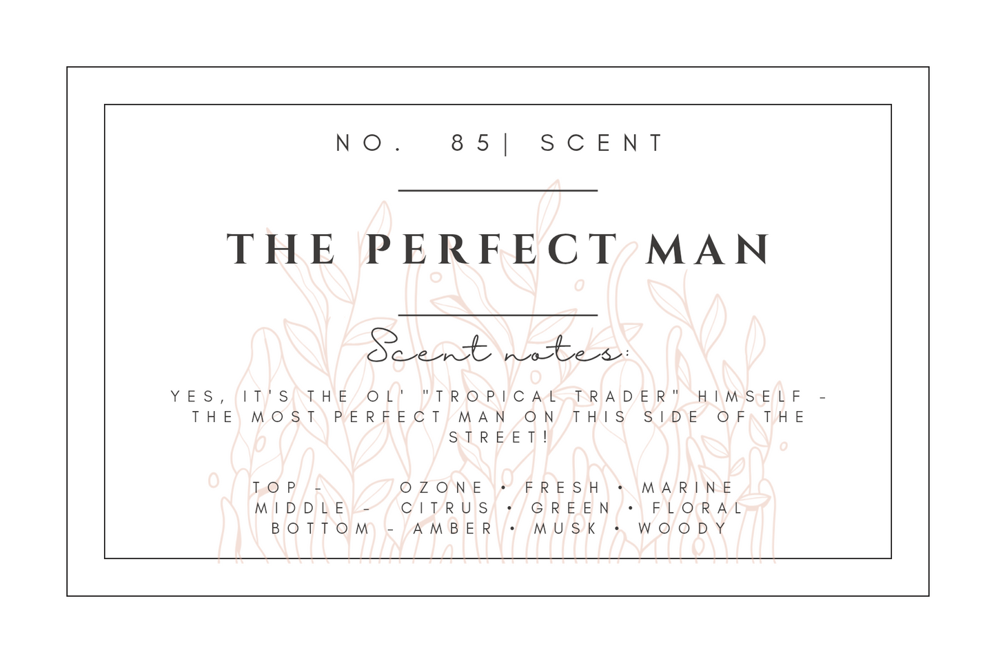 #85- The Perfect Man premium scented beads