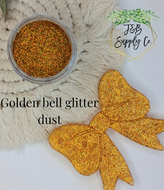 Golden bell glitter dust - holographic shimmer