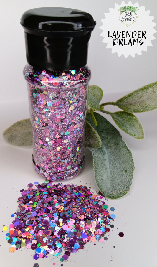 1.5oz Lavender Dreams Chunky Glitter