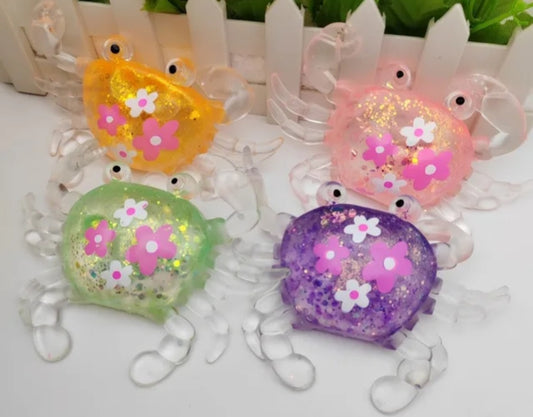 Glitter Crab Maltose Squishy: READY TOSHIP: Fun booth fillers: Sensory Toys