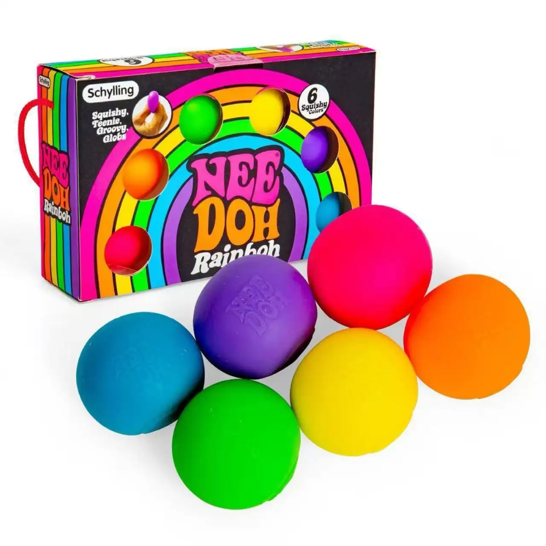 Rainbow squishy ball set Pre-order: ARRIVES around JUNE 19TH: Fun booth fillers: Fun Sensory dumpling toys: Colors will be sent at random