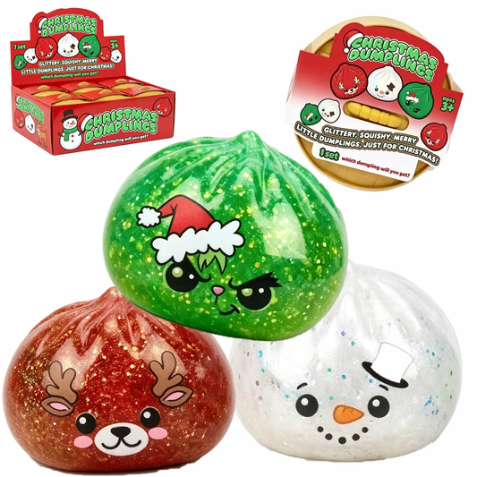 Christmas dumpling squishy's Pre-order: ARRIVES around SEPTEMBER 15TH: Fun booth fillers: Colors are sent at random