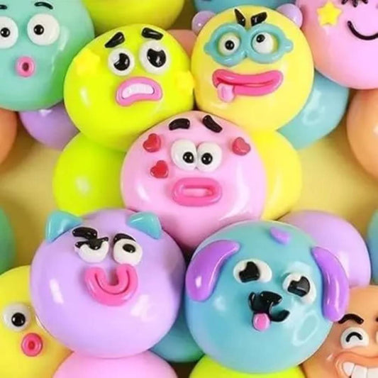 Crazy face squishers Pre-order: ARRIVES around JUNE 19TH: Fun booth fillers: Fun Sensory dumpling toys: Colors will be sent at random