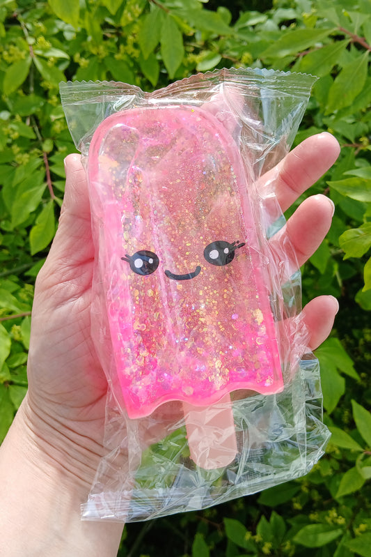 Glitter Popsicle squishy's: READY TO SHIP: Fun booth fillers: Colors are sent at random