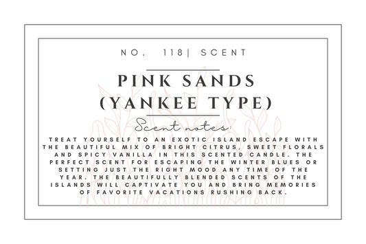 #118 Pink sands (Yankee type) premium scented beads