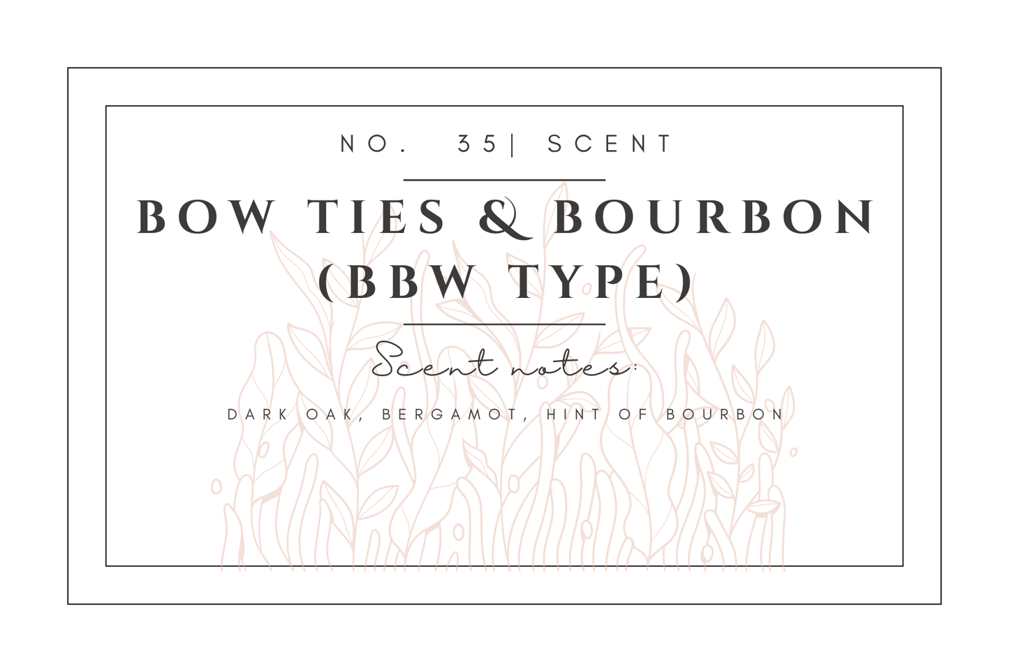 #35- Bow Ties & Bourbon Pre-scented beads