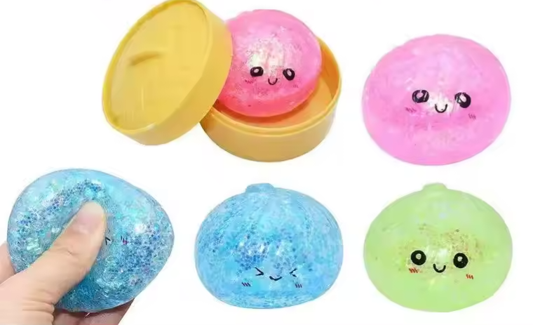 MINI Glitter Dumpling Squishy Pre-order: ARRIVES around JUNE 28TH: Fun booth fillers: Fun Sensory toys: Colors will be sent at random