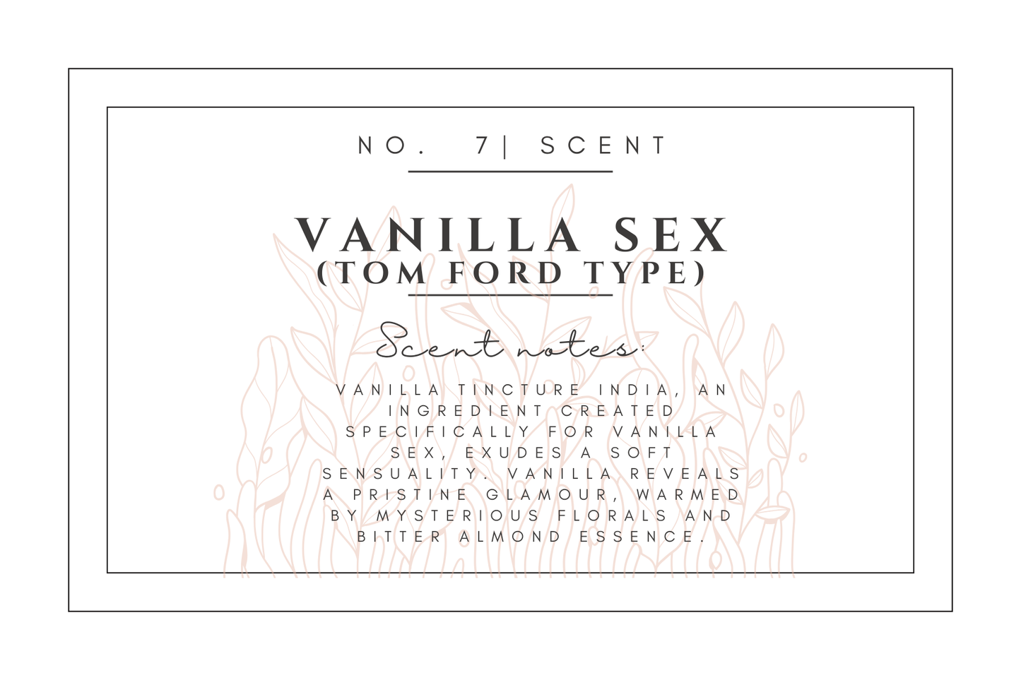 #7- Vanilla Sex (Tom Ford Type) Premium scented beads