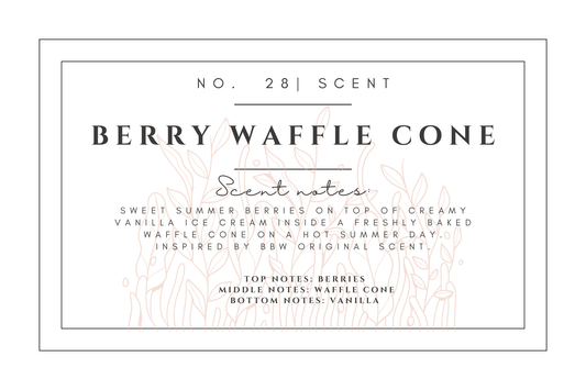 #28- Berry Waffle Cone premium scented beads