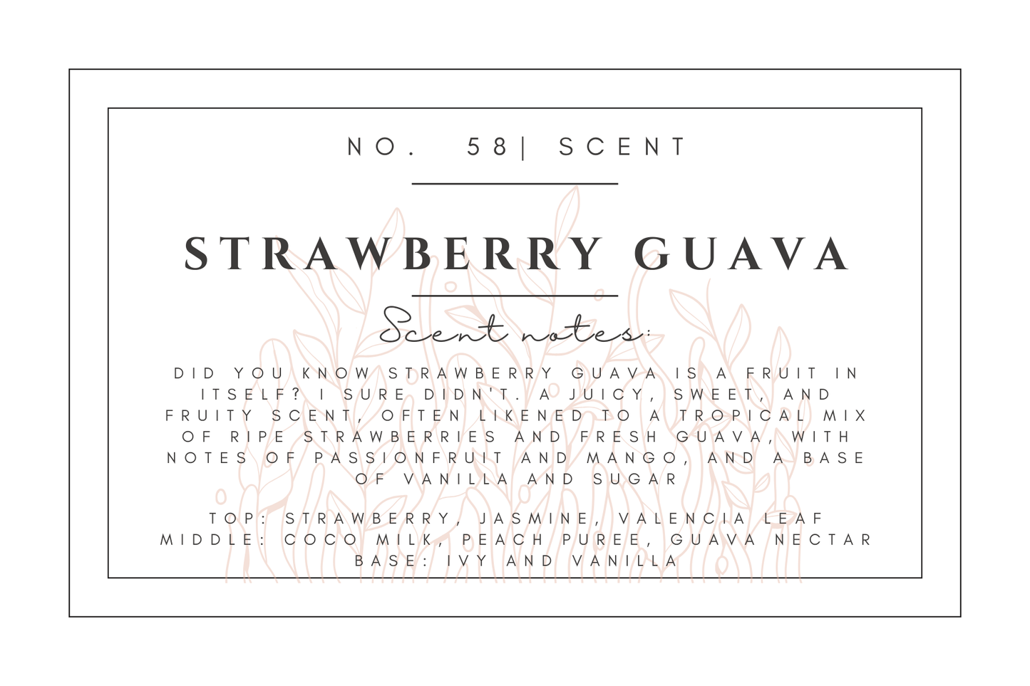 #58- Strawberry Guava Pre-scented beads