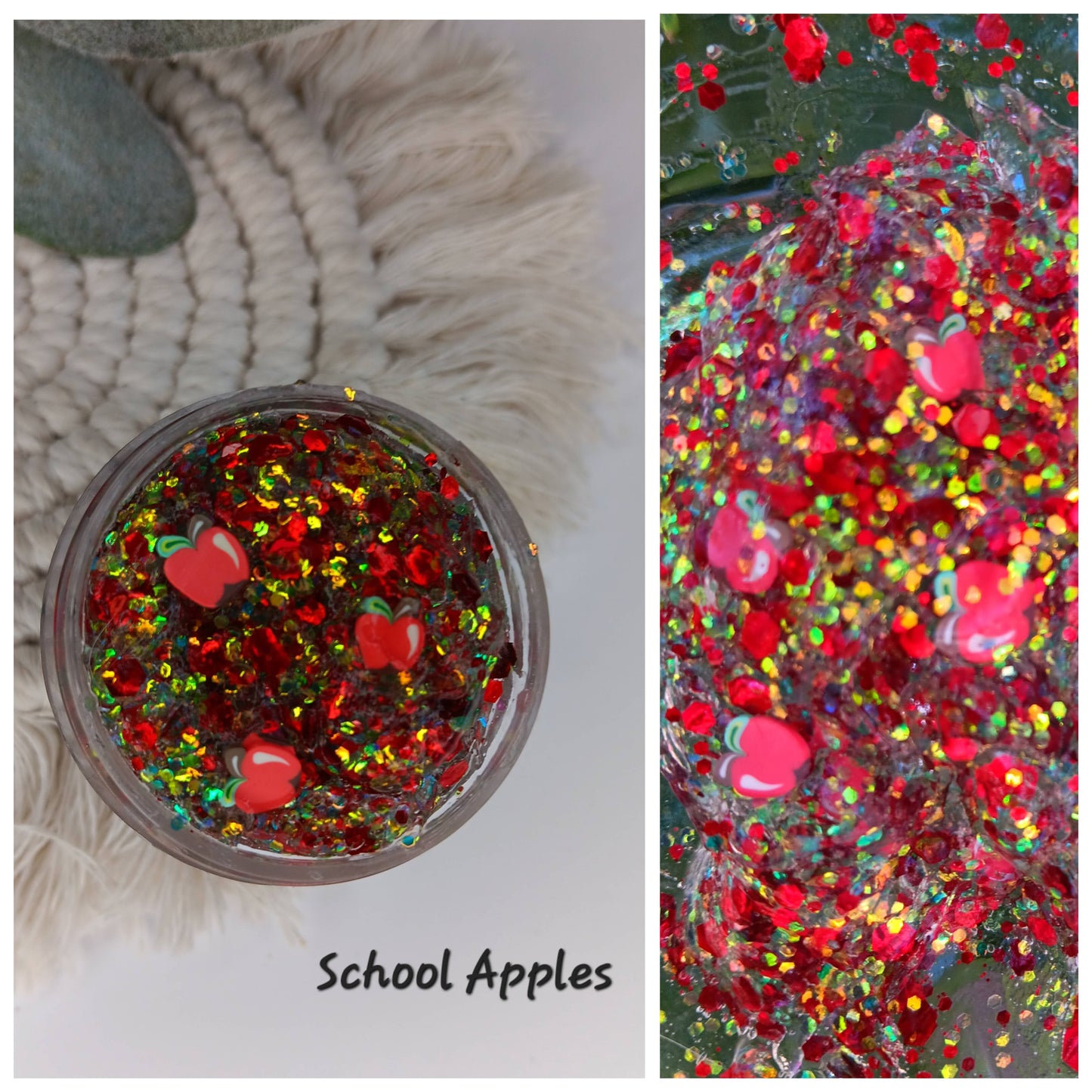 School Apples Hair/Body Glitter Gel~ wholesale buyers read description