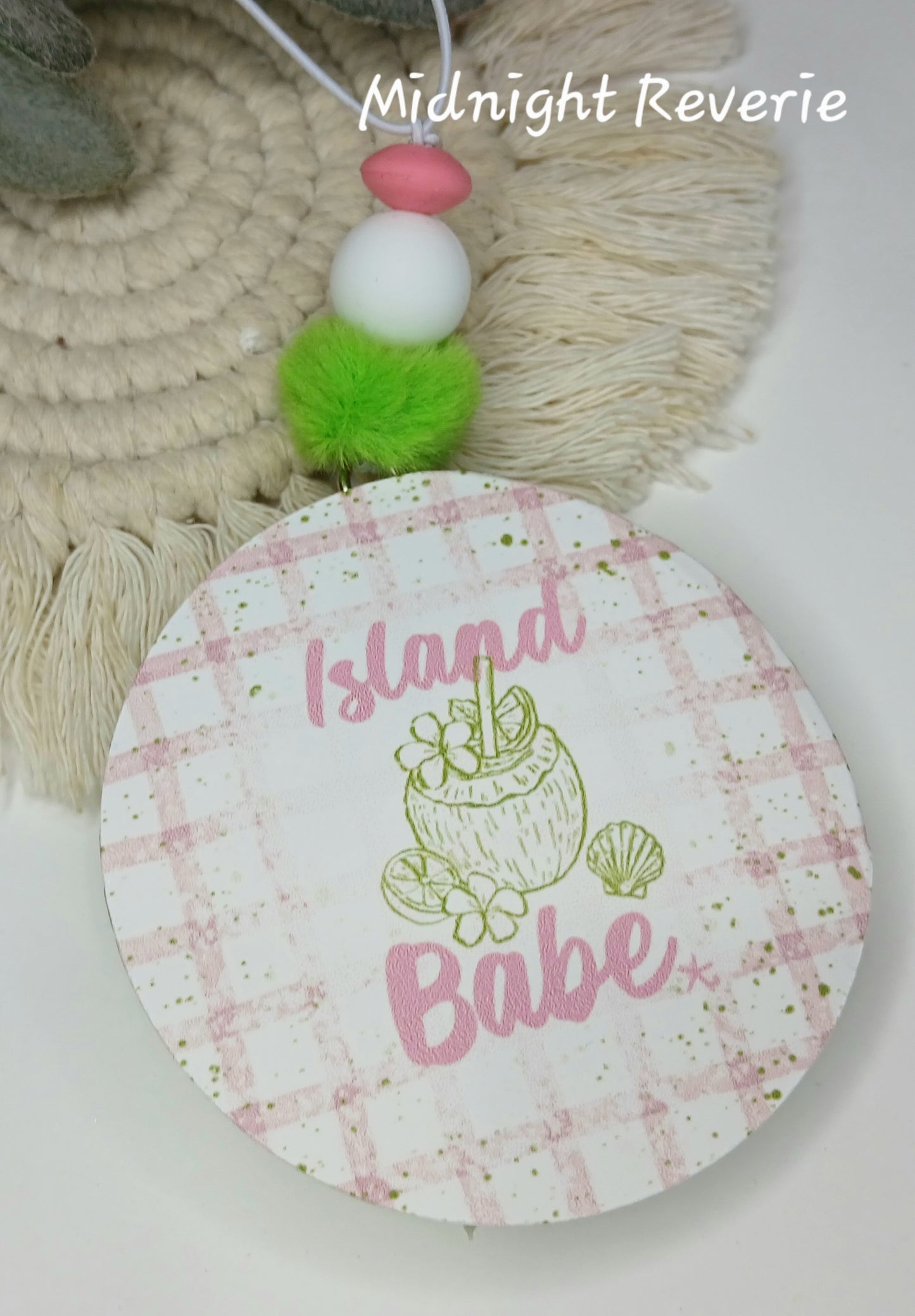 3" Round Cardstock Freshie