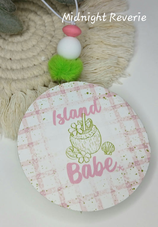 3" Round Cardstock Freshie