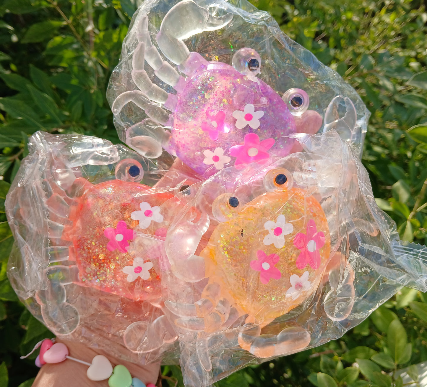 Glitter Crab Maltose Squishy: READY TOSHIP: Fun booth fillers: Sensory Toys