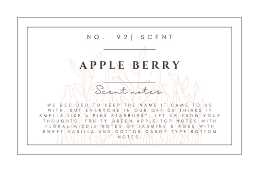 #92 Apple Berry premium scented beads