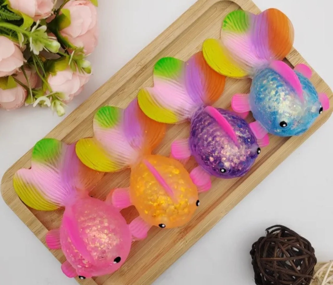 Glitter Fish Maltose Squishy: READY TO SHIP: Fun booth fillers: Sensory Toys