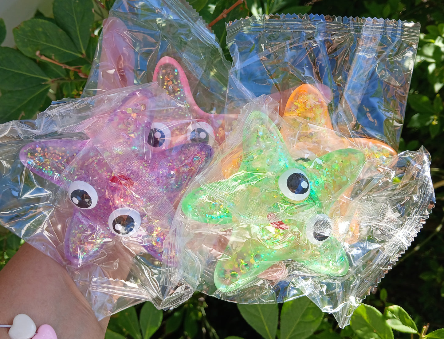 Glitter Starfish Maltose Squishy:READY TO SHIP: Fun booth fillers: Sensory Toys