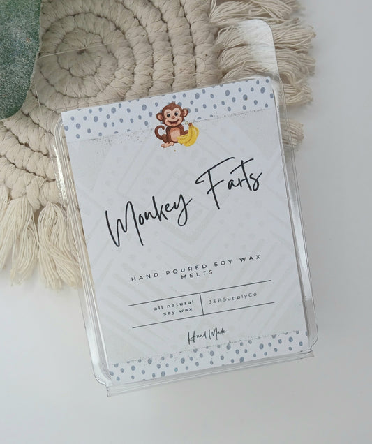 Monkey Farts Scented 2.5oz Soy Wax Melt Bar