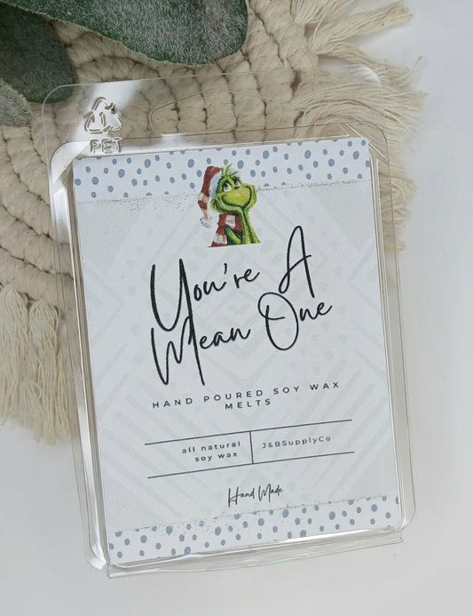 You're A Mean One Scented 2.5oz Soy Wax Melt Bar