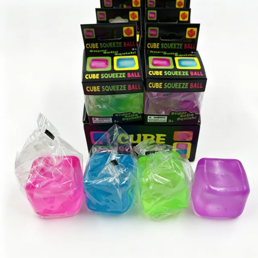 Non Glitter Cube squishy Pre-order: ARRIVES around JULY 22ND: Fun booth fillers: Fun Sensory toys: Colors will be sent at random