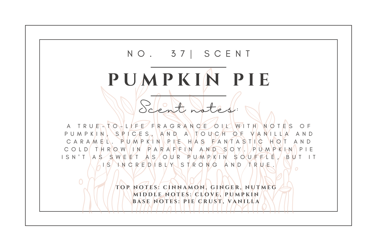 #37- Pumpkin Pie Pre-scented beads
