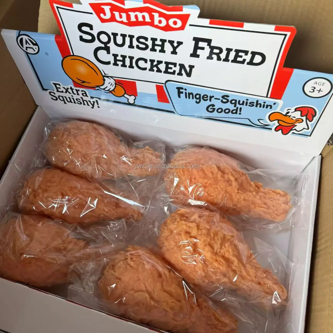 GIANT Fried Chicken squishy's : ARRIVES around JULY 22ND: PRE-ORDER: Fun booth fillers