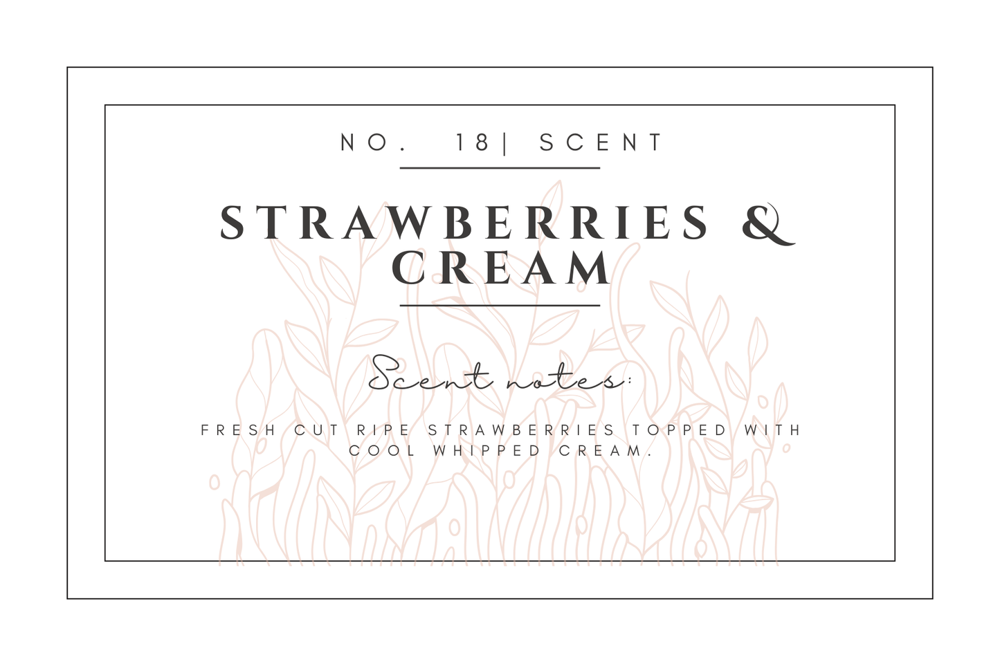 #18- Strawberries & Cream Premium scented beads