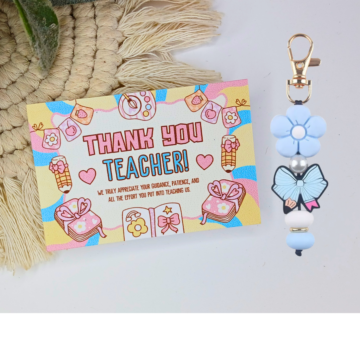 RTS Teacher key chain & Card~ Teacher Appreciation Booth fillers~ Wholesale