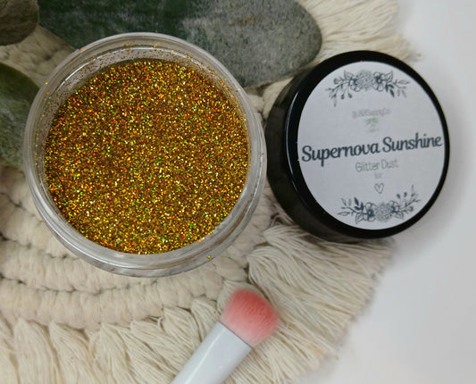 Supernova Sunshine glitter dust - holographic shimmer - 1/128 (.2mm)