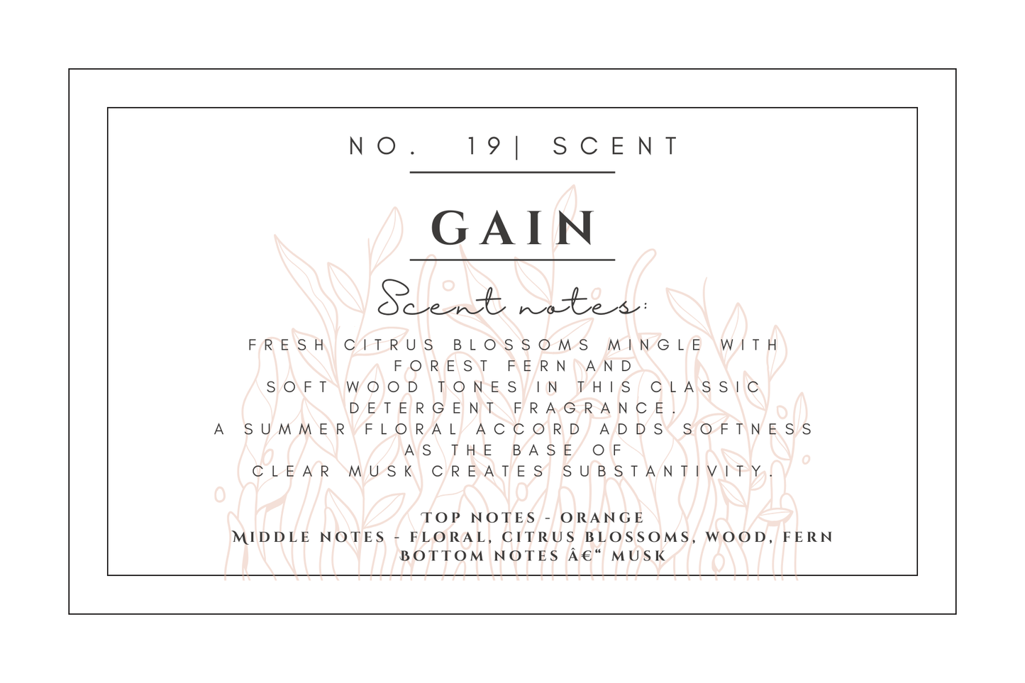 #19- Gain Premium scented beads