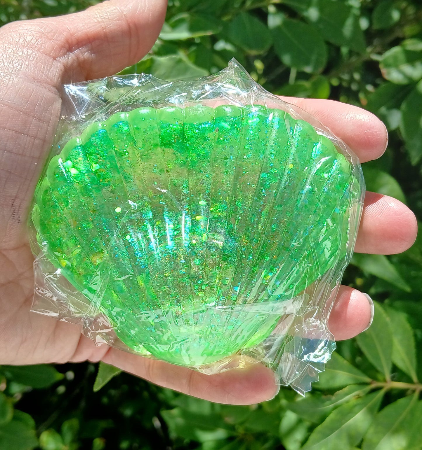 Glitter Seashell Maltose Squishy: READY TO SHIP: Fun booth fillers: Sensory Toys