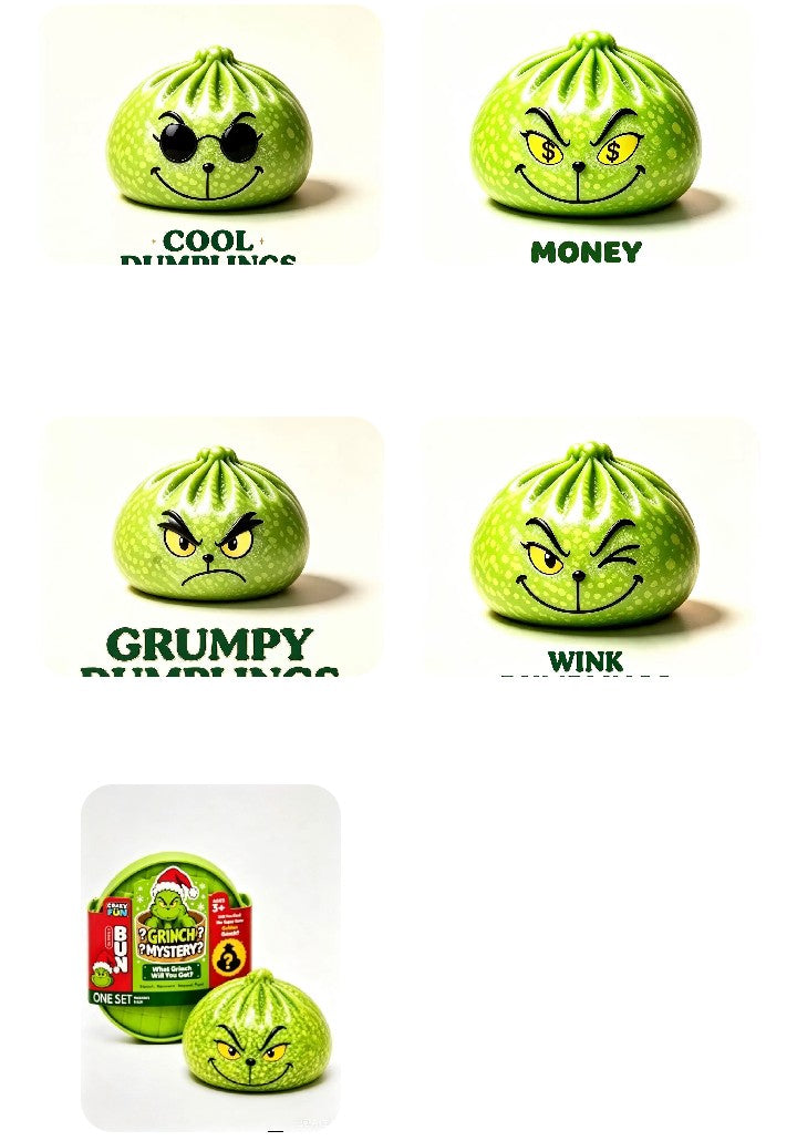 **THESE ARE DELAYED** Christmas dumpling squishy's Pre-order: ARRIVES around SEPTEMBER 26TH: Sent at random: Fun booth fillers