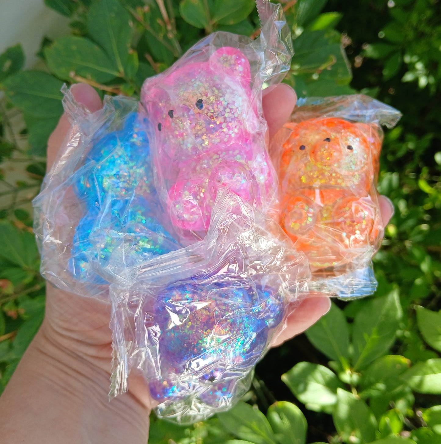 Glitter Bear Maltose Squishy READY TO SHIP: Fun booth fillers: Sensory Toys
